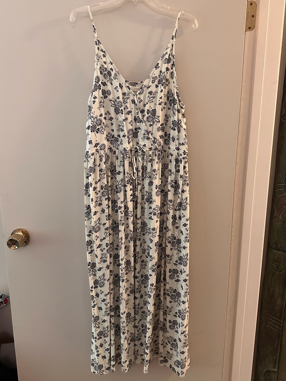 Christy Dawn Cream Floral Spaghetti Strap Midi Dress “the Lincoln” size Medium